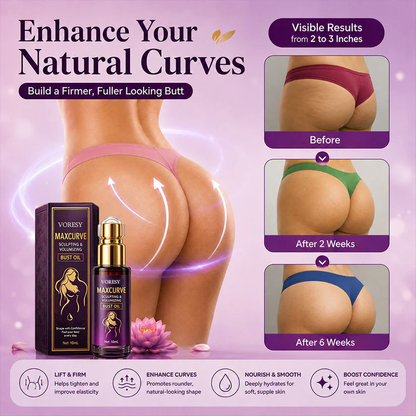 MaxCurve Multi-Zone Sculpting Oil – Lift, Volume & Curve for Bust & Butt