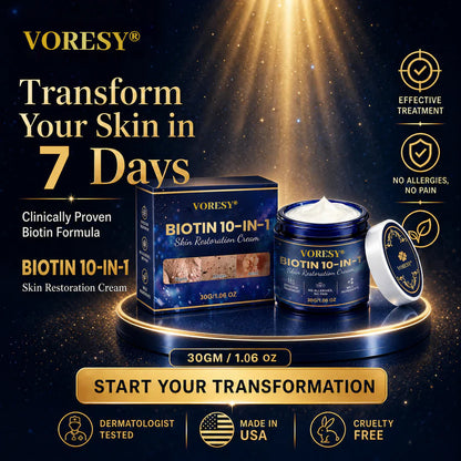 Made and Shipped from USA ✨Voresy® Biotin 10-in-1 Skin Restoration Cream 🍀