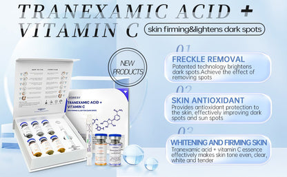Tranexamic Acid + Golden Vitamin C Brightening Serum for Hyperpigmentation, Hydration & Anti-Aging