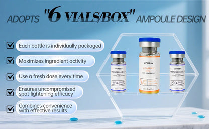 Tranexamic Acid + Golden Vitamin C Brightening Serum for Hyperpigmentation, Hydration & Anti-Aging