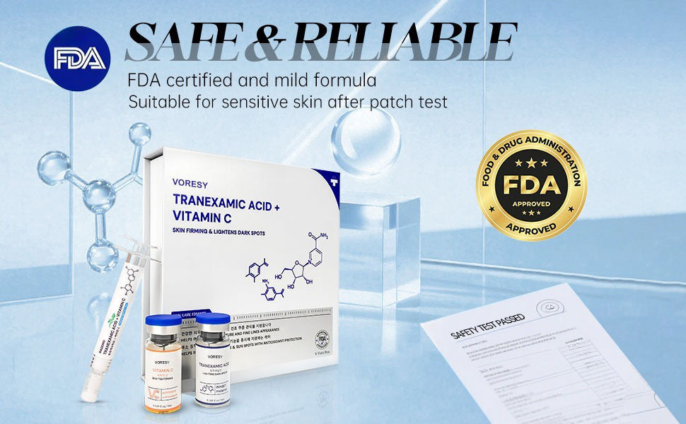 Tranexamic Acid + Golden Vitamin C Brightening Serum for Hyperpigmentation, Hydration & Anti-Aging
