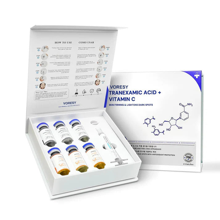 Tranexamic Acid + Golden Vitamin C Brightening Serum for Hyperpigmentation, Hydration & Anti-Aging