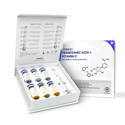 Tranexamic Acid + Golden Vitamin C Brightening Serum for Hyperpigmentation, Hydration & Anti-Aging
