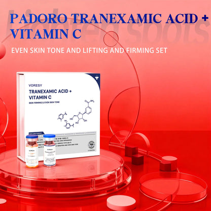 Tranexamic Acid + Golden Vitamin C Brightening Serum for Hyperpigmentation, Hydration & Anti-Aging