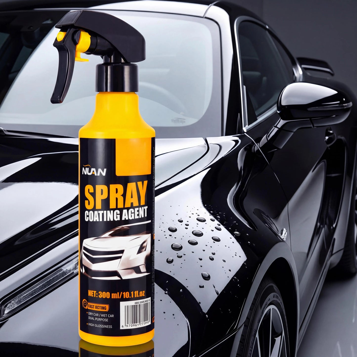 nano car coating spray - 300ml Fast-Acting Car Paint Polish & Sealant, Long-Lasting Hydrophobic Protection, Anti-Stain & Anti-Fading, Perfect for Daily Car Care