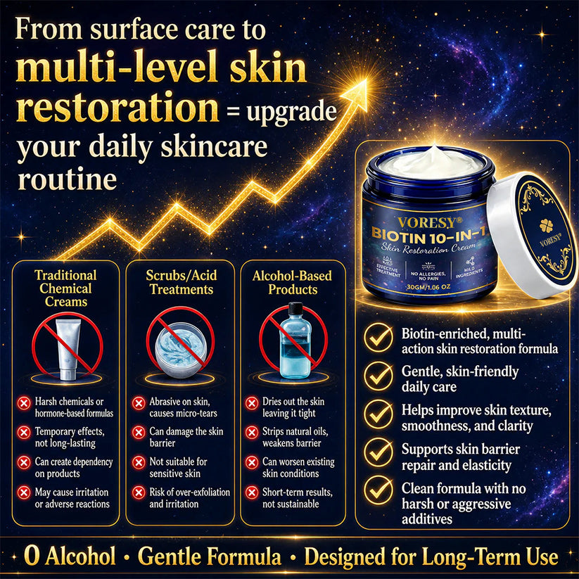 Made and Shipped from USA ✨Voresy® Biotin 10-in-1 Skin Restoration Cream 🍀