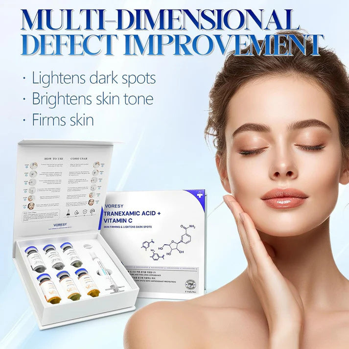 Tranexamic Acid + Golden Vitamin C Brightening Serum for Hyperpigmentation, Hydration & Anti-Aging