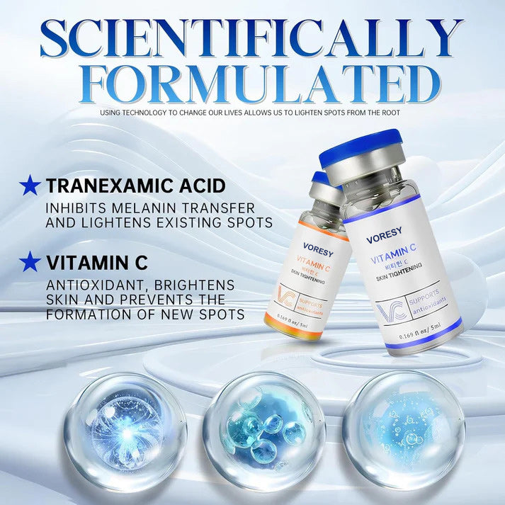 Tranexamic Acid + Golden Vitamin C Brightening Serum for Hyperpigmentation, Hydration & Anti-Aging