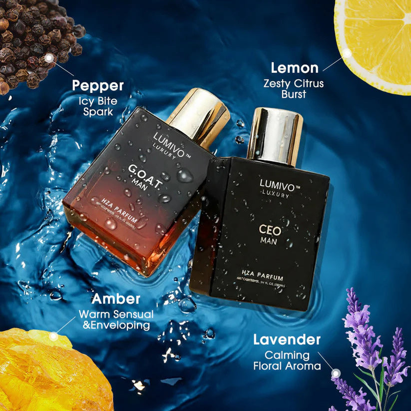 Gentlemen’s Fragrance Set with CEO MAN Perfume & G.O.A.T MAN Aroma