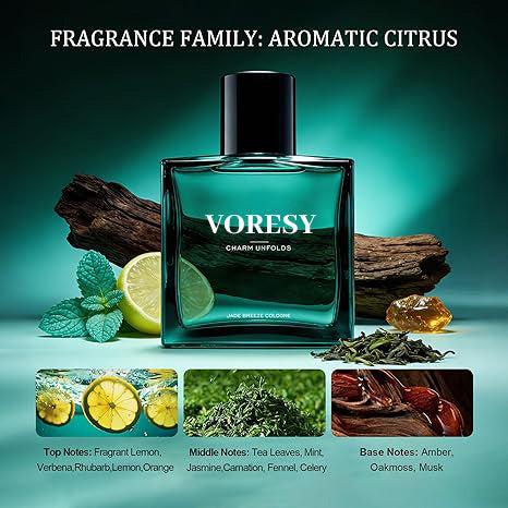 Gentlemen’s Fragrance Set with Marine Perfume, Club Gent’s Aroma & JADE BREEZE Cologne