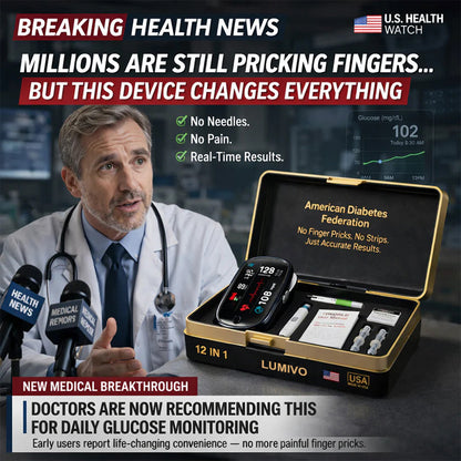🔥Final 3 Hours : Only Limited Stock Left🏆LUMIVO™ Non-Invasive Blood Glucose Meter 99.9% Accuracy （Mayo Clinic Recommended）