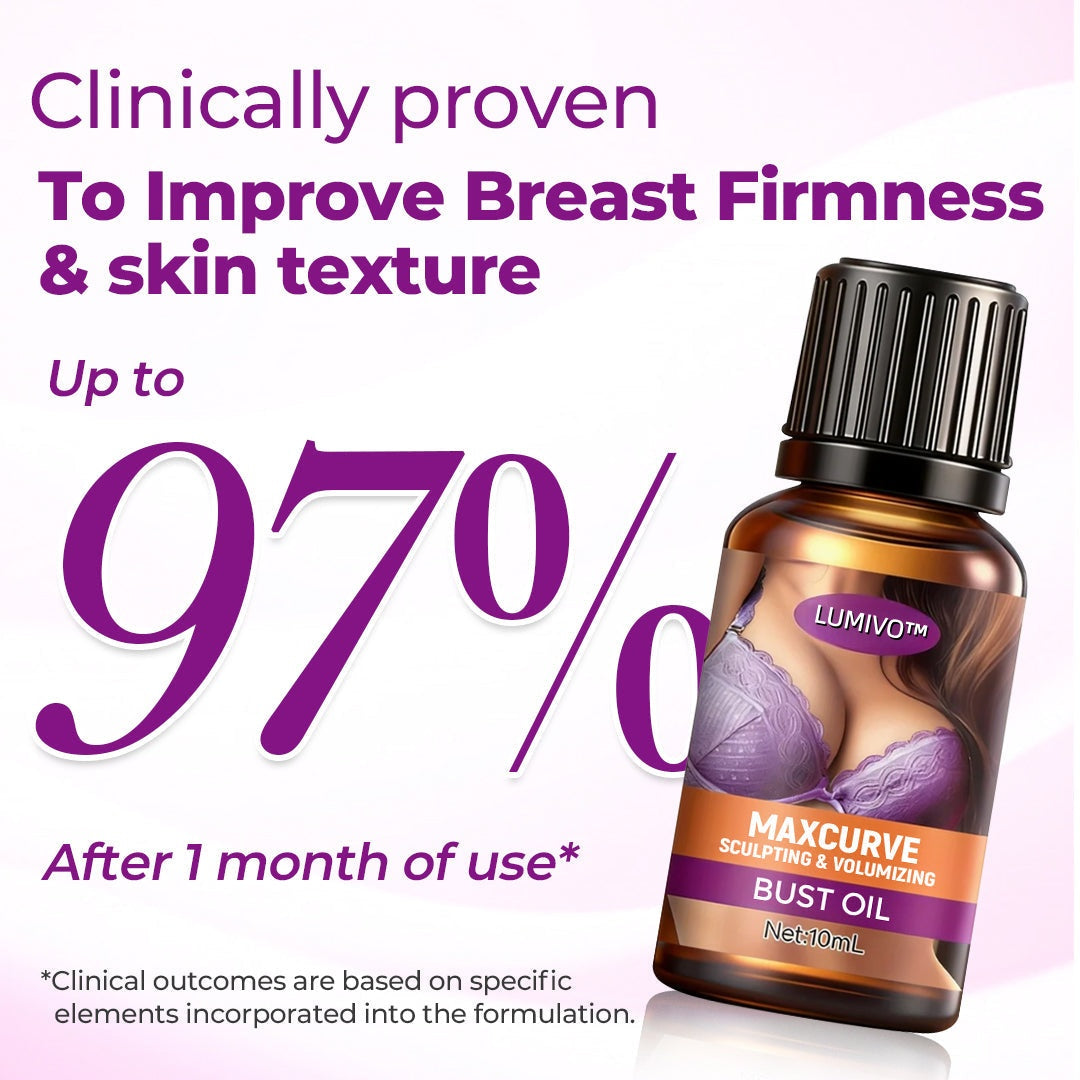 MaxCurve Sculpting & Volumizing Bust Oil⚡⏱️Get Visible Lift & Fuller Curves in Just 21 Days