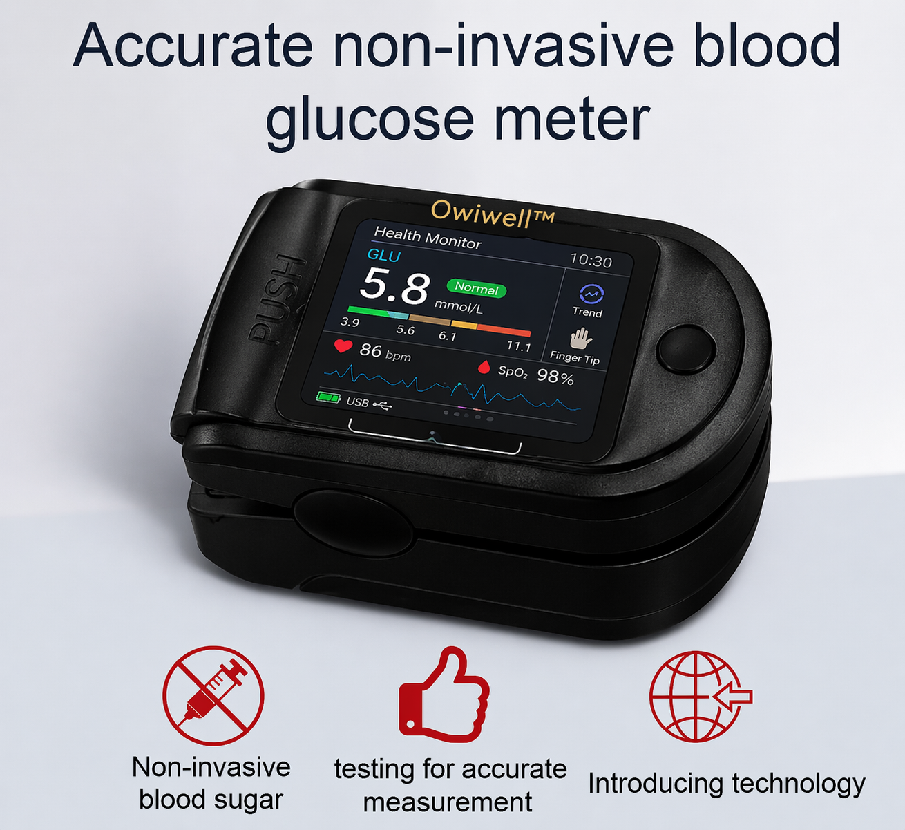 Virexo™ Non-Invasive AI Blood Sugar Analyzer | High-Precision 99.9% Accuracy | TGA Certified
