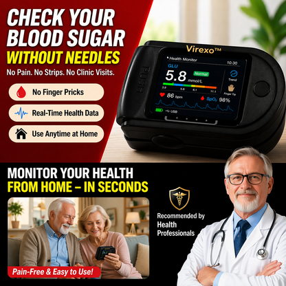 Virexo™ Non-Invasive AI Blood Sugar Analyzer | High-Precision 99.9% Accuracy | TGA Certified