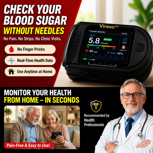 Virexo™ Non-Invasive AI Blood Sugar Analyzer | High-Precision 99.9% Accuracy | TGA Certified