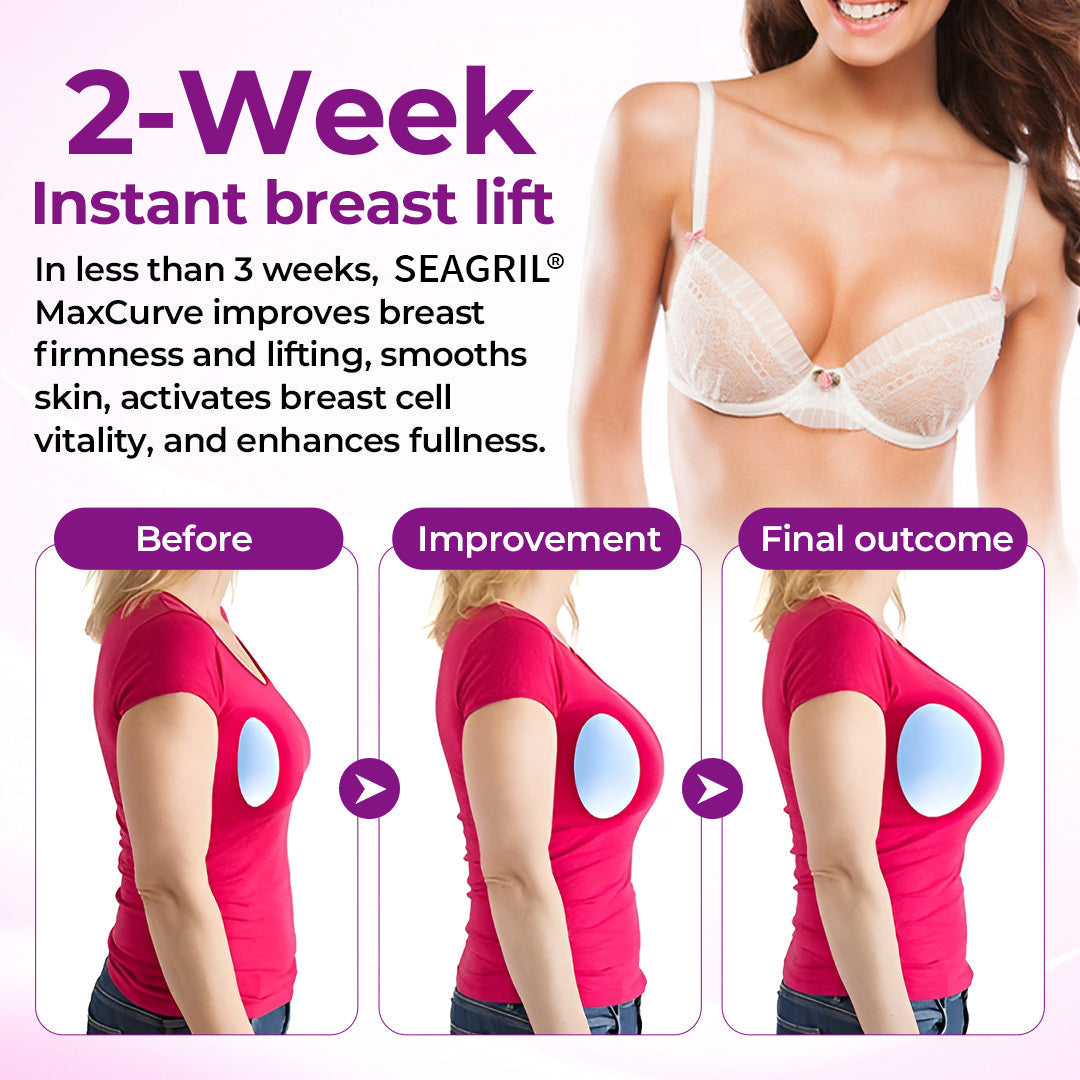 MaxCurve Sculpting & Volumizing Bust Oil⚡⏱️Get Visible Lift & Fuller Curves in Just 21 Days