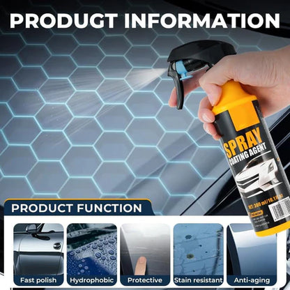 nano car coating spray - 300ml Fast-Acting Car Paint Polish & Sealant, Long-Lasting Hydrophobic Protection, Anti-Stain & Anti-Fading, Perfect for Daily Car Care